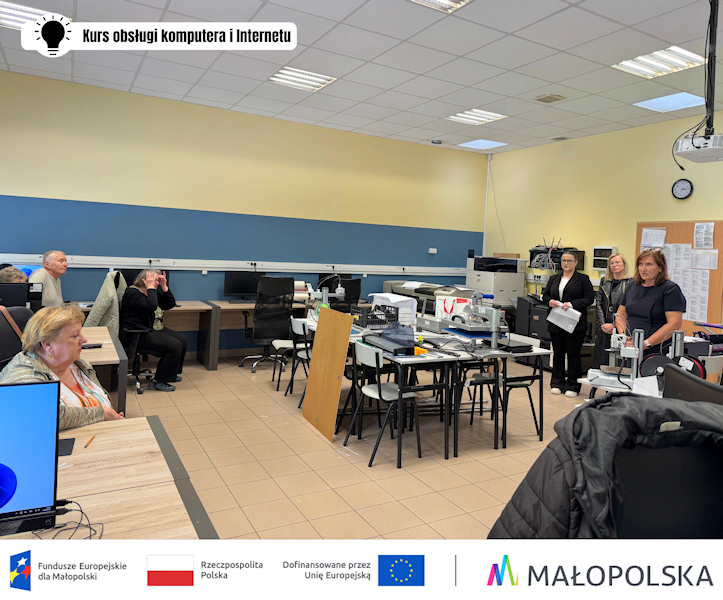 Pierwsze zajęcia z Kursu obsługi komputera i Internetu za nami